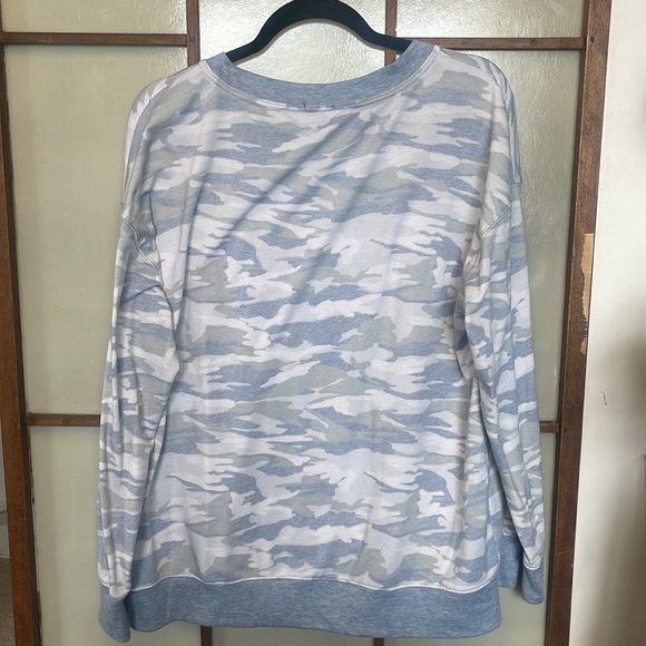 SPLENDID Long Sleeved Light Camo Sweater - Picture 2 of 2